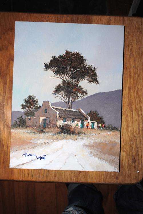 MALACHI SMITH ORIGINAL PAINTING 'STRUISBAAI' !!!!R6000!!!!