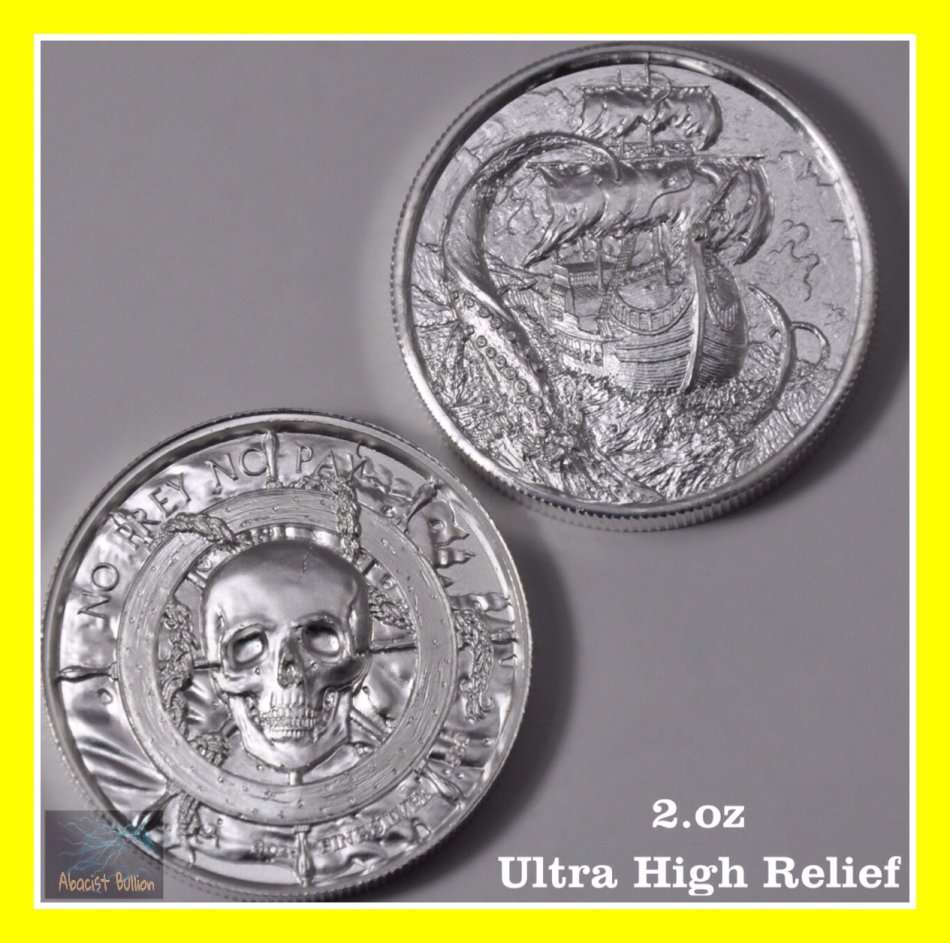 Kraken - 2oz .999 Silver - Ultra High Relief - Elemental Series (Mintage discontinued)