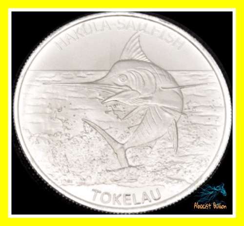Hakula Sailfish - Tokelau $5 - 1oz .999 Silver
