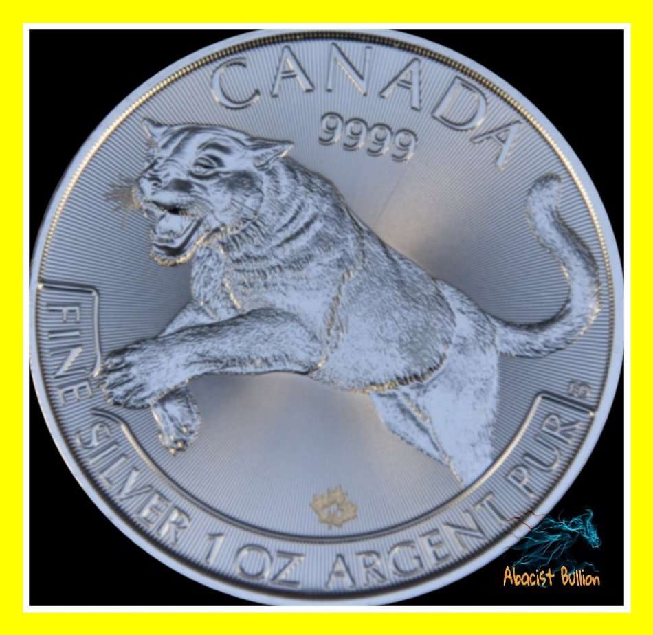 Canada - Cougar $5 - 1oz .9999 Silver - Predator Series