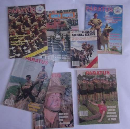 Paratus magazines, Vasbyt, Armed forces,SADF 75th anniversary, National service magazine