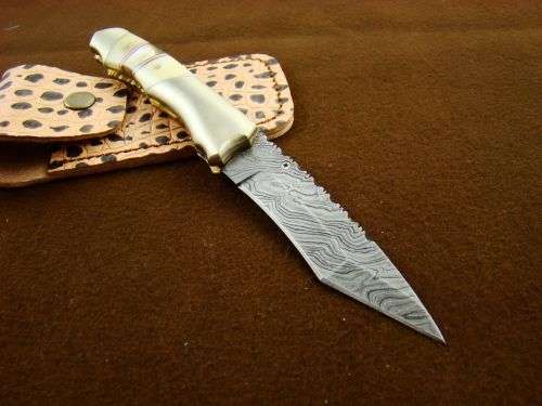 Handmade Damascus Steel Folding Knife