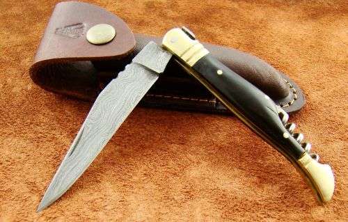Handmade Damascus Steel Folding Knife