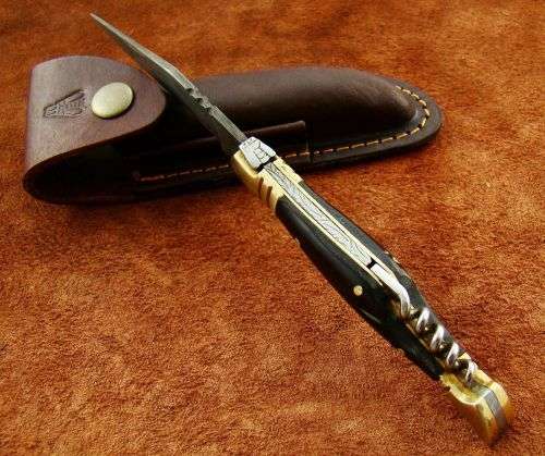 Handmade Damascus Steel Folding Knife