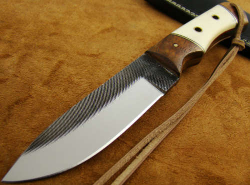 Hand Made File Steel Knife