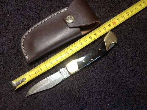Hand Made Damascus Steel Folding Knife