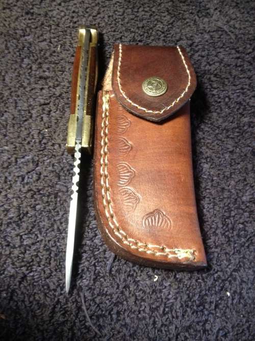 Hand Made Damascus Steel Folding Knife