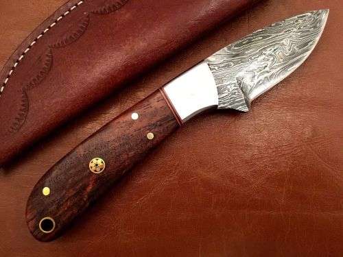 Hand Made Damascus Steel Hunting Knife-NO RESERVE AUCTION !!!