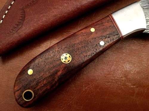 Hand Made Damascus Steel Hunting Knife-NO RESERVE AUCTION !!!