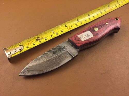 Hand Made Damascus Steel Hunting Knife-NO RESERVE AUCTION !!!