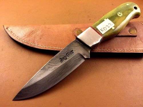 Hand Made Damascus Steel Hunting Knife-NO RESERVE AUCTION !!!
