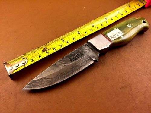 Hand Made Damascus Steel Hunting Knife-NO RESERVE AUCTION !!!