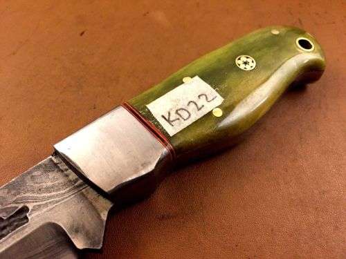 Hand Made Damascus Steel Hunting Knife-NO RESERVE AUCTION !!!