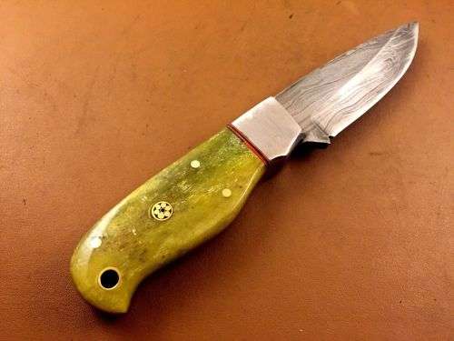 Hand Made Damascus Steel Hunting Knife-NO RESERVE AUCTION !!!