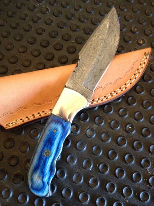 Handmade Damascus Steel Hunting Knife !!!