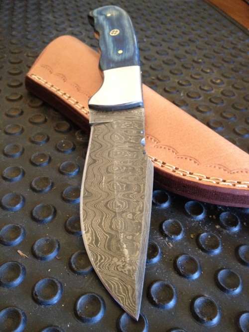 Handmade Damascus Steel Hunting Knife !!!