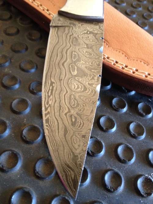 Handmade Damascus Steel Hunting Knife !!!