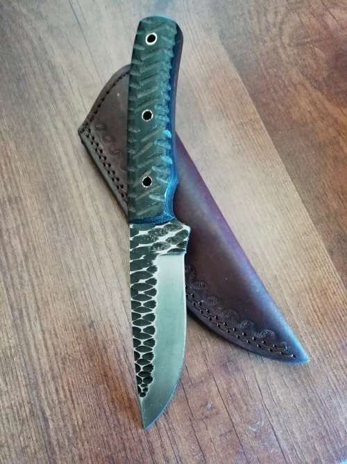 Hand Forged D2 toolsteel hunting knife !!!