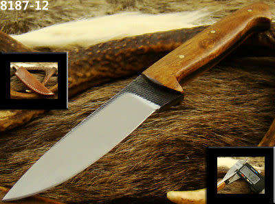 SMALL HANDMADE ORIGINAL FILE STEEL SKINNING KNIFE