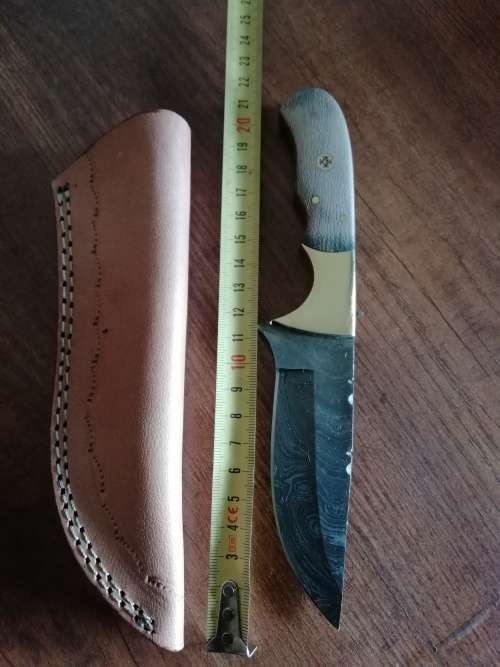 HANDMADE DAMASCUS STEEL HUNTING KNIFE