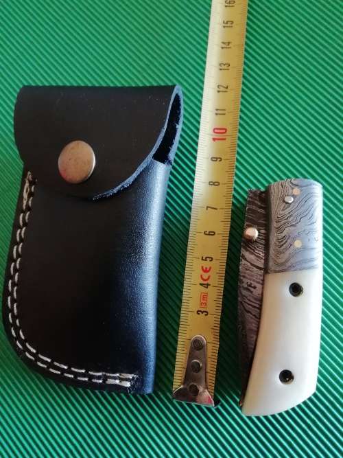 HANDMADE DAMASCUS STEEL FOLDING KNIFE !!!