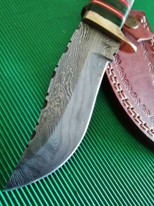 Handmade Damascus Steel Hunting Knife !!!