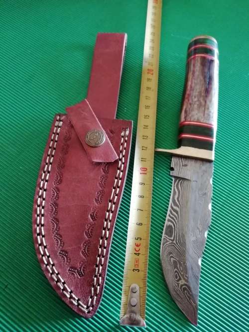 Handmade Damascus Steel Hunting Knife !!!