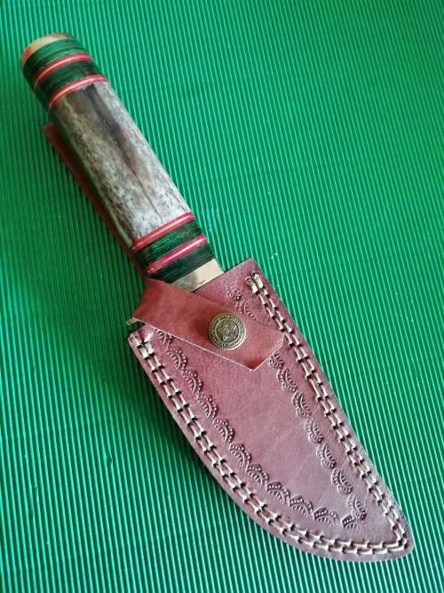 Handmade Damascus Steel Hunting Knife !!!