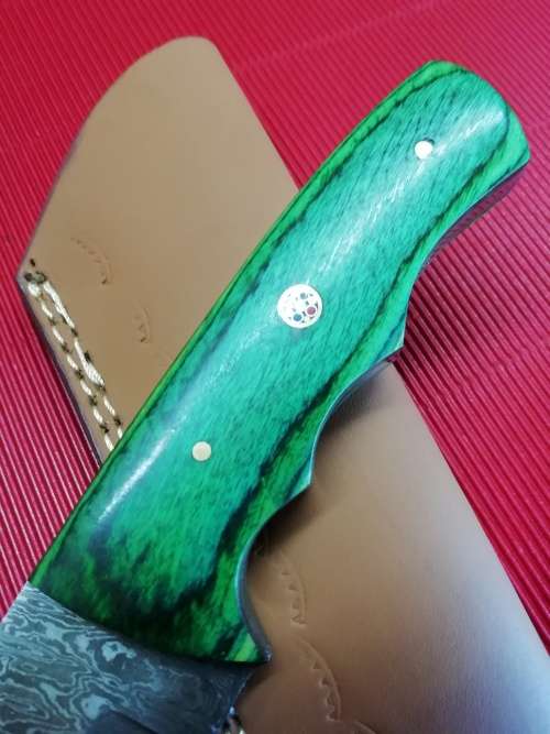 HANDMADE DAMASCUS STEEL HUNTING KNIFE !!!