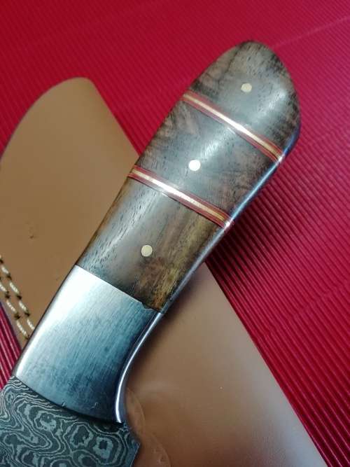 HANDMADE DAMASCUS STEEL HUNTING KNIFE !!!