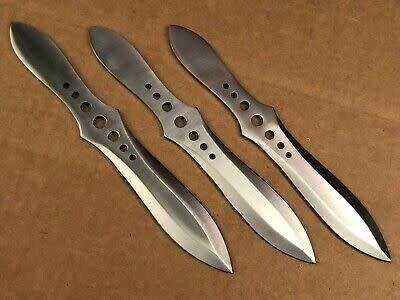 HANDMADE STAINLESS STEEL THROWING KNIFE-SET OF THREE KNIVES !!!