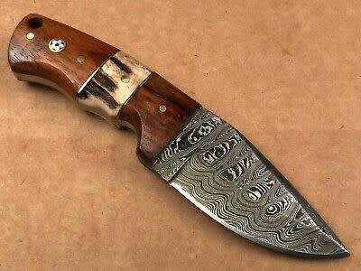 SMALL HANDMADE DAMASCUS STEEL KNIFE !!!