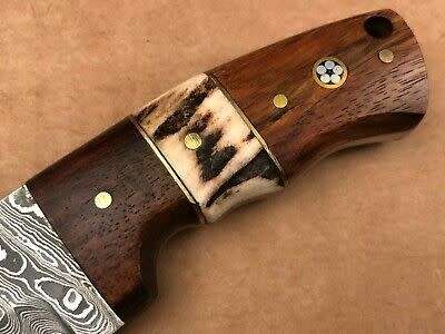 SMALL HANDMADE DAMASCUS STEEL KNIFE !!!