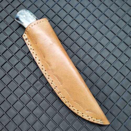 HANDMADE DAMASCUS STEEL HUNTING KNIFE !!!