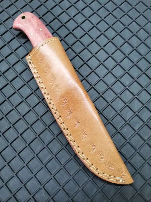 HANDMADE DAMASCUS STEEL HUNTING KNIFE !!!