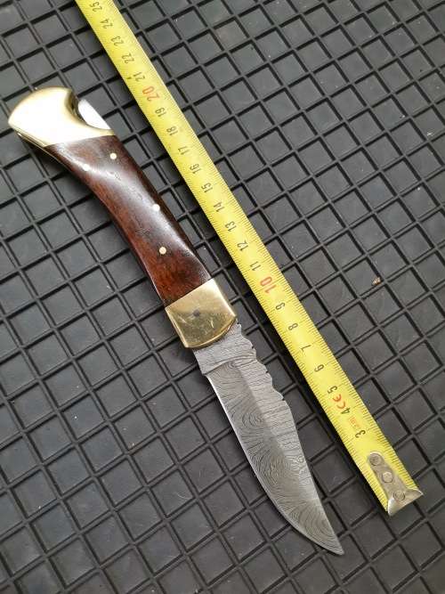 HANDMADE DAMASCUS STEEL FOLDING KNIFE !!!