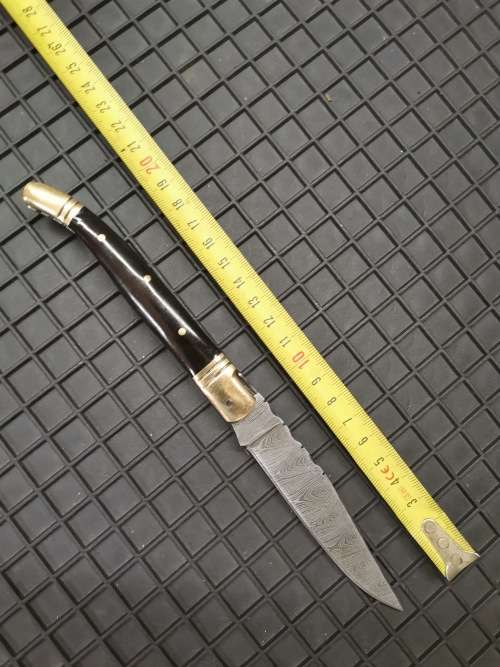 HANDMADE DAMASCUS STEEL FOLDING KNIFE !!!