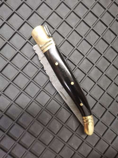 HANDMADE DAMASCUS STEEL FOLDING KNIFE !!!