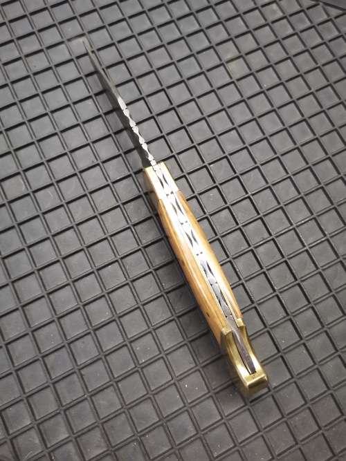 HANDMADE DAMASCUS STEEL FOLDING KNIFE !!!