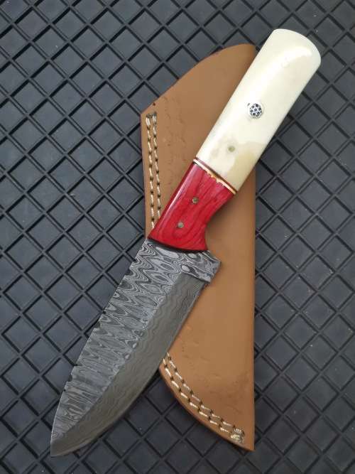 HANDMADE DAMASCUS STEEL HUNTING KNIFE