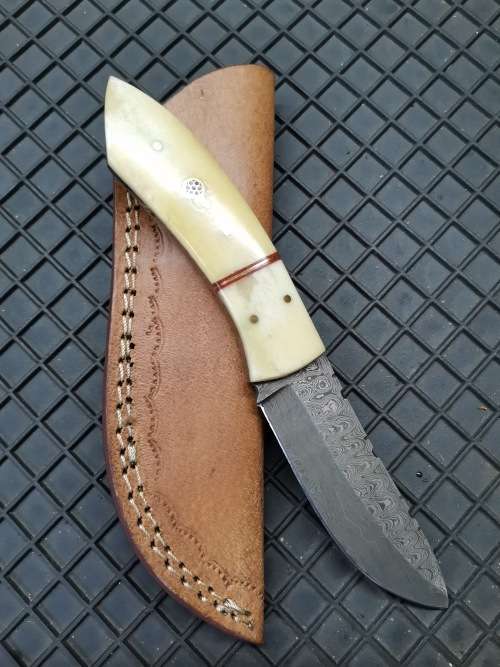 HANDMADE DAMASCUS STEEL HUNTING KNIFE