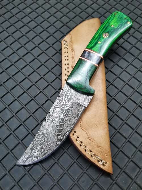 HANDMADE DAMASCUS STEEL HUNTING KNIFE