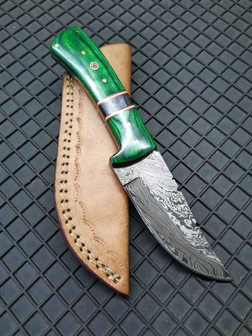 HANDMADE DAMASCUS STEEL HUNTING KNIFE
