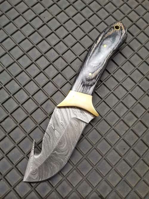 Handmade Damascus Steel Skinning KNIFE-NO SHEATH!!!
