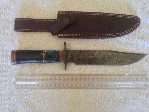 Handmade Damascus Steel Hunting Knife-Value R4000