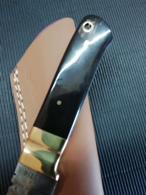 HANDMADE DAMASCUS STEEL HUNTING KNIFE !!!