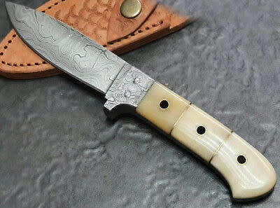 HANDMADE DAMASCUS STEEL HUNTING KNIFE  - Please read description