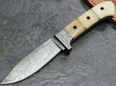 HANDMADE DAMASCUS STEEL HUNTING KNIFE  - Please read description