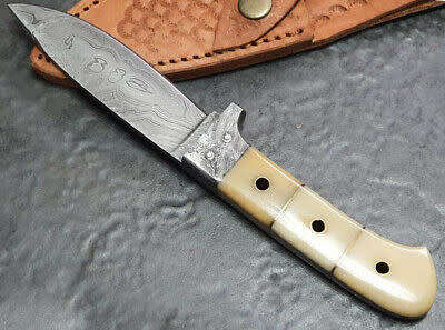 HANDMADE DAMASCUS STEEL HUNTING KNIFE  - Please read description