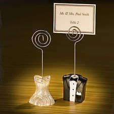 Wedding Bride and Groom place cards